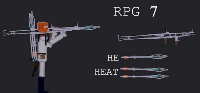 Человек с гранатометом RPG 7